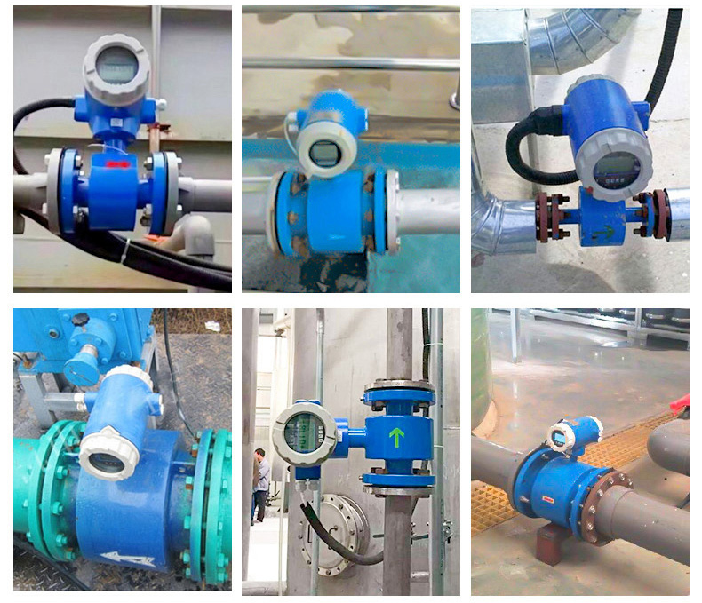 管道式污水流量計(jì)現(xiàn)場安裝使用圖